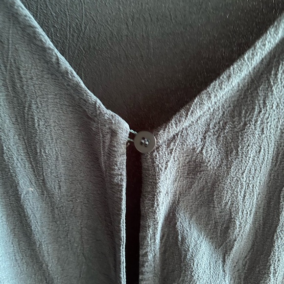 Eileen Fisher, crepe single button open front cardigan, size XL - Picture 3 of 9